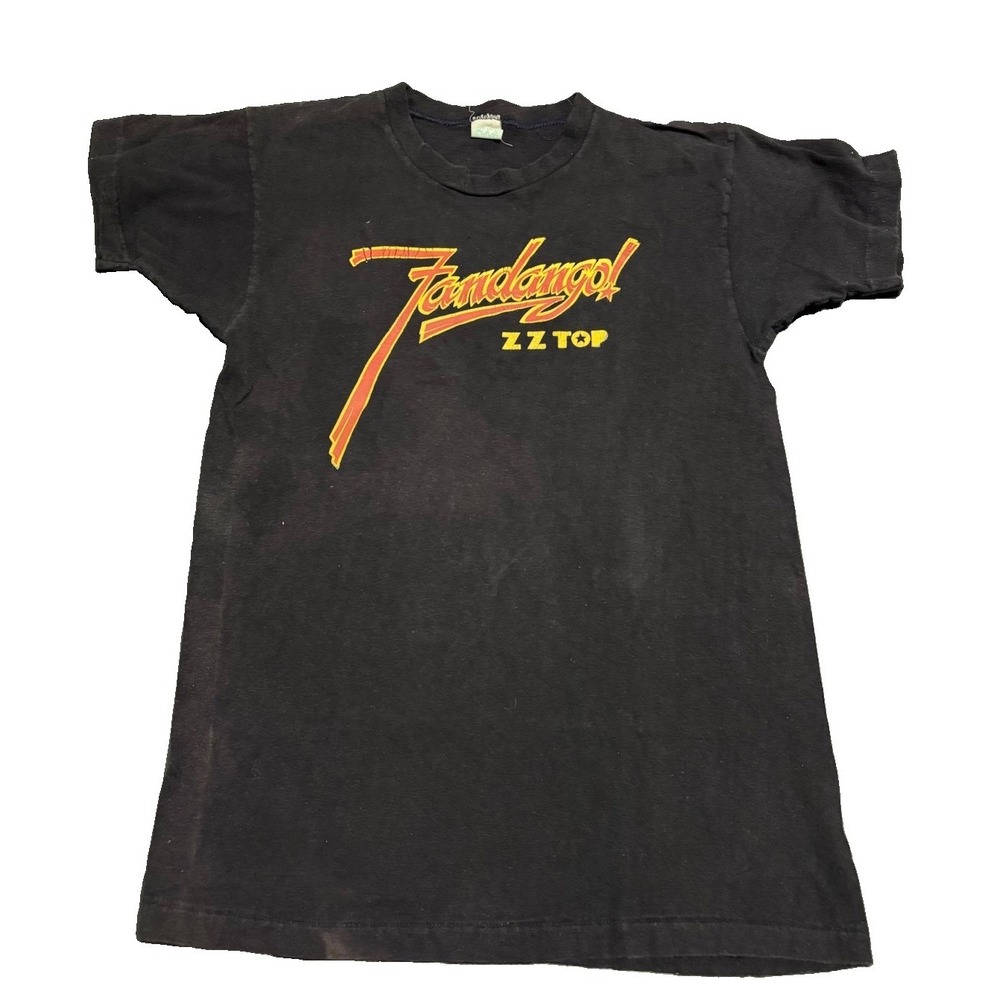 Original Vintage 70s ZZ Top Fandango T-Shirt Tour Rock Band Graphic Tee S/M - Picture 2 of 7